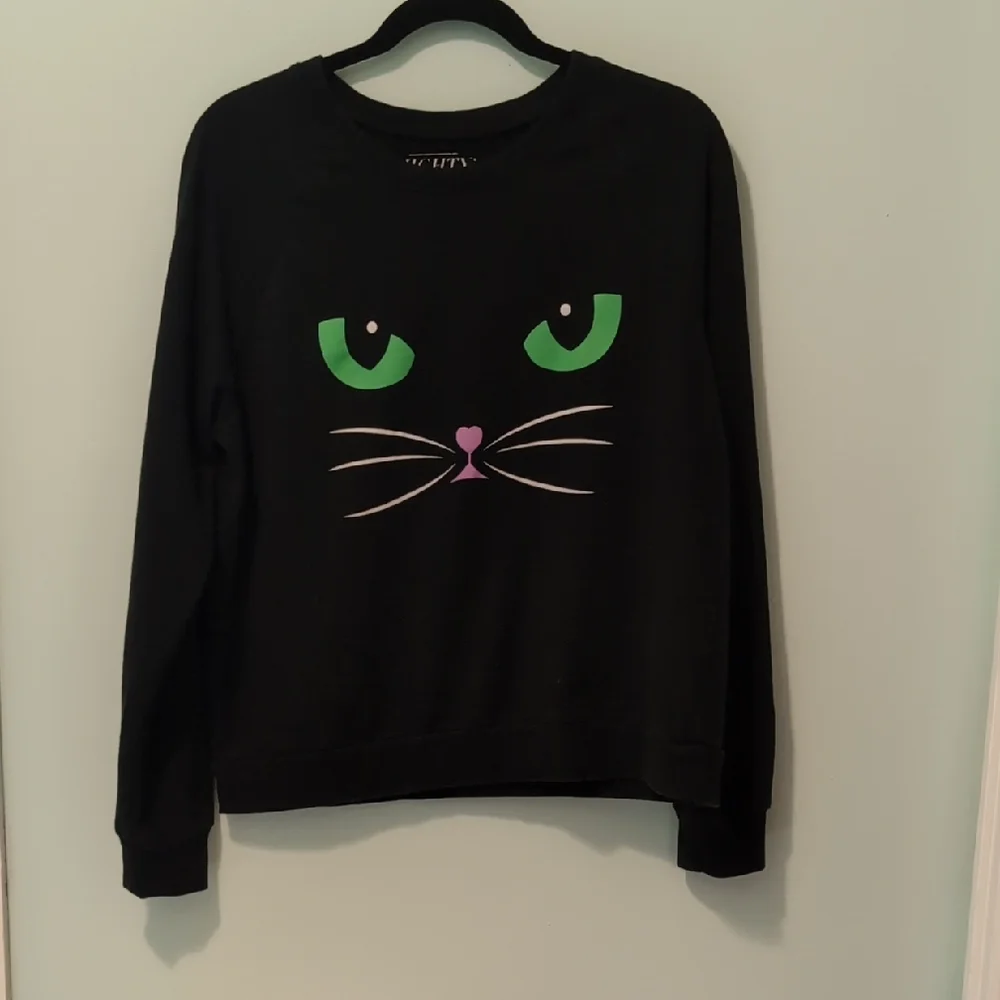 O'Mighty Black Cat Face Sweatshirt